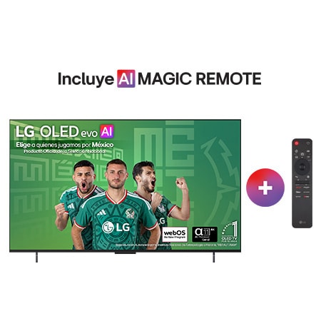 Vista frontal de Pantalla 42 pulgadas LG OLED evo AI C6 4K SMART TV webOS 2026 OLED42C6PSA